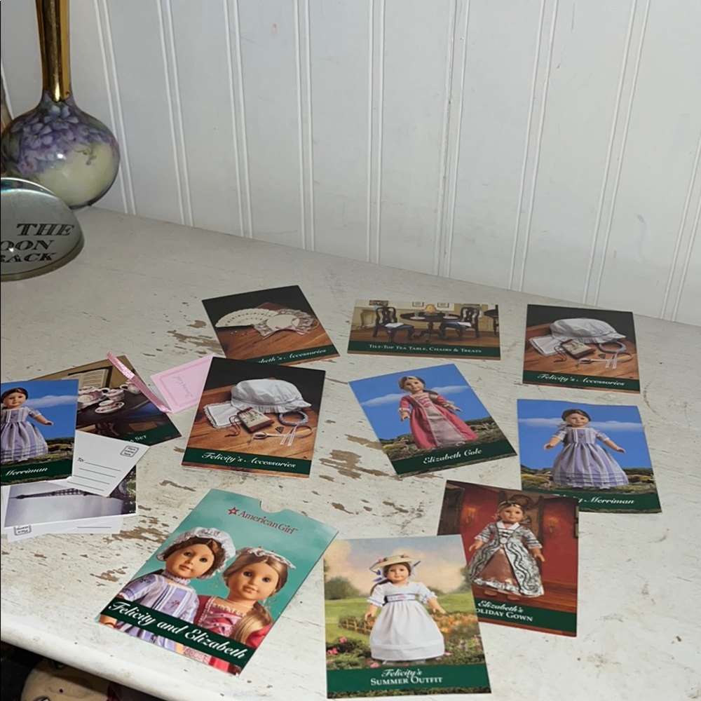 American Girl Doll 18" Felicity Elizabeth Molly Emily Trading Cards for Outfits